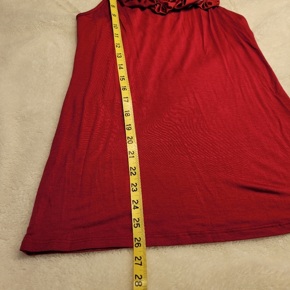 NWOT Deep Red Racerback Tank Top - Picture 10 of 11